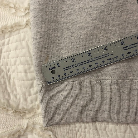 Sz L Vintage Home Team Gray Grey Michigan Pullover Crewneck Sweatshirt Women USA - Picture 14 of 16